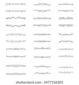 border, aesthetic, vintage and vector border design elements