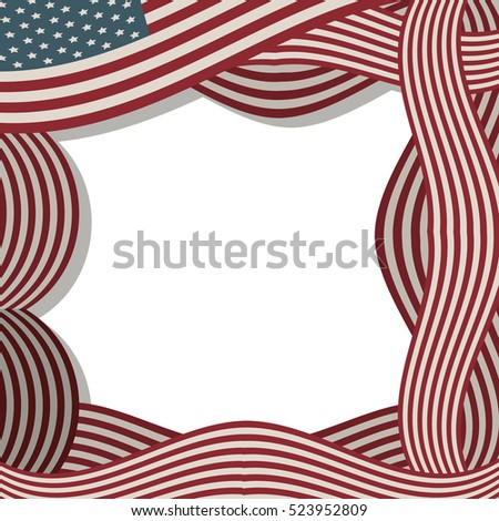 Download Border American Flag Shadow Stock Vector (Royalty Free ...