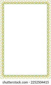Border art unique and abstract design