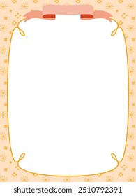 Ilustração gráfica do plano de fundo da borda decorada com faixas e formas