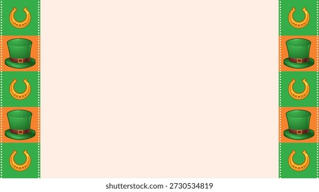 border background for St. patrick's day