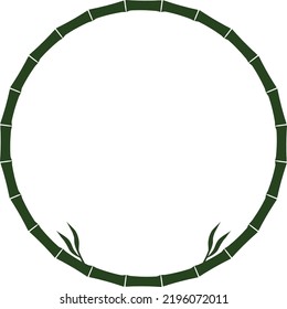 Border Bamboo Style Round Vector