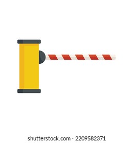 Border Barrier Icon. Flat Illustration Of Border Barrier Vector Icon Isolated On White Background