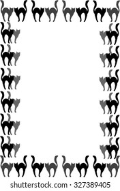 Border Cats Black Color Stock Vector (Royalty Free) 327389405 ...