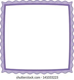Border for certificate or diploma