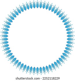 Círculo de borde y diseño abstracto