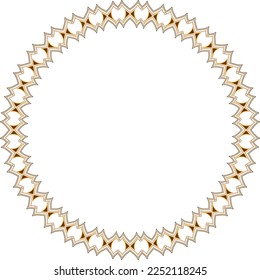 Border circle and abstract design