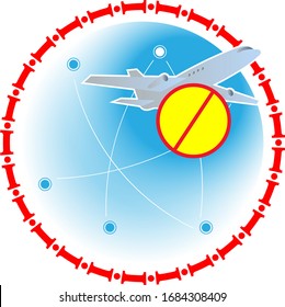 Border closures for international airlines due to an emergency