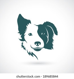 Border Collie Dog - Vector Illustration