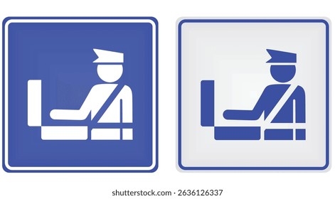 Border control sign. vector illustration