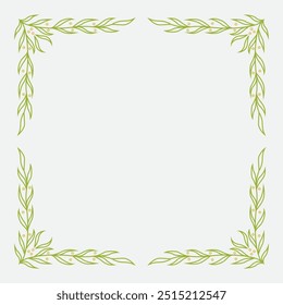 border corner floral and flower illustration