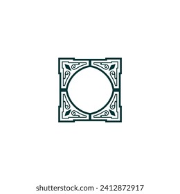 border corners in green corner