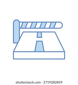 Grenzübergang Symbol, Vektorgrafik