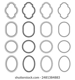 Border decoration design elements, vintage frames Decorative Seamless Border Design. This illustration relates to elegance, classic, retro, pattern, European, ornament, decoration, etc.