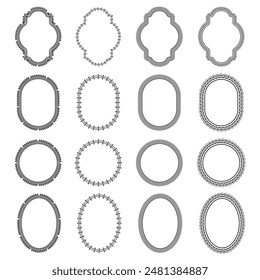 Border decoration design elements, vintage frames Decorative Seamless Border Design. This illustration relates to elegance, classic, retro, pattern, European, ornament, decoration, etc.