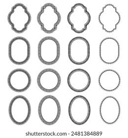 Border decoration design elements, vintage frames Decorative Seamless Border Design. This illustration relates to elegance, classic, retro, pattern, European, ornament, decoration, etc.