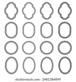 Border decoration design elements, vintage frames Decorative Seamless Border Design. This illustration relates to elegance, classic, retro, pattern, European, ornament, decoration, etc.