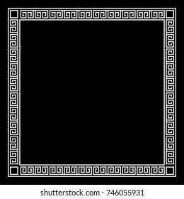 Border decoration elements  in Greece style. Vector collection