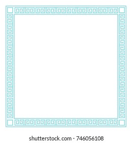 Border decoration elements  in Greece style. Vector collection