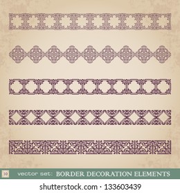 Border decoration elements set 10