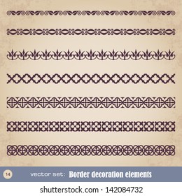 Border decoration elements set 14