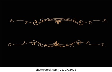 Border decorative templates elegant seamless symmetrical curves decor