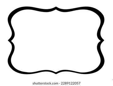 diseño de borde en color negro