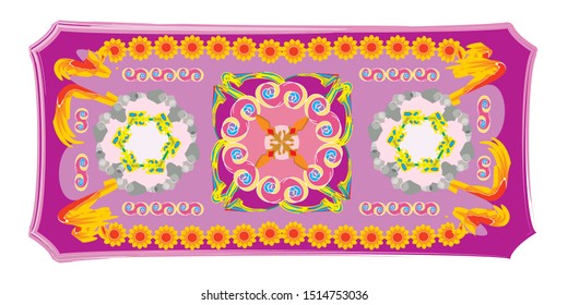 Border design: Border designs are the art of applying designs, aesthetics and natural beauty to the clothing and its accessories. It’s influenced by cultural and society too. Its textile material. 