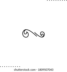 border design element vector icon in outline
