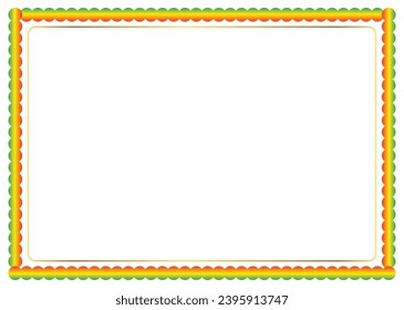 Grenzdesign mit Farbkreis Farbton auf weißem Hintergrund