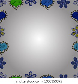 Border design is pattern in doodles art style. Seamless pattern. Doodles pattern style. Vector. Decorative vintage frames and borders.