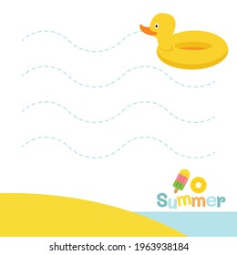 Border design with summer theme