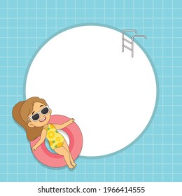 Border design with summer theme
