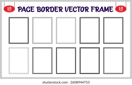 Border edge page for worksheeets