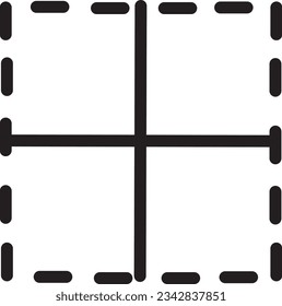 Icono de contorno interno de edición de borde