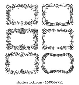 Vektorillustration mit Blumendekoration