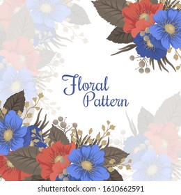 Border floral design - flowers frame
