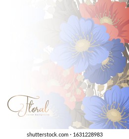 Border floral design - flowers frame