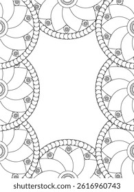 border flower coloring pages for kids