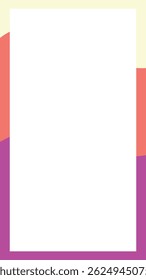 Border frame abstrack twibbon colorfull 3