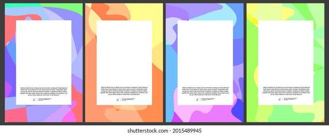 border frame abstract geometric colorful and frame template 