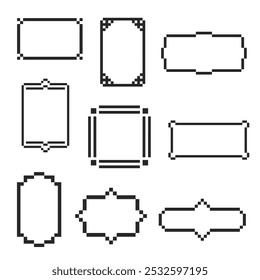 border frame bundle rectangle pixel art