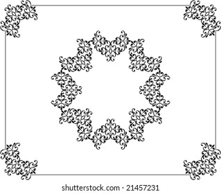 Border, Frame, Center piece design