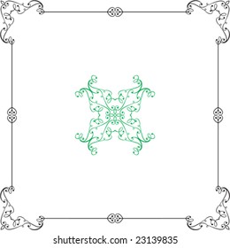 Border, Frame, Center piece design