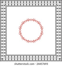 Border, Frame, Center piece design