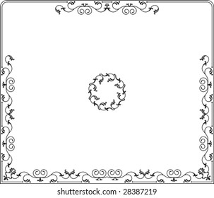 Border, Frame, Center piece design