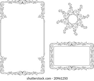 Border, Frame, Center piece designs