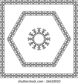 Border, Frame, Center piece designs