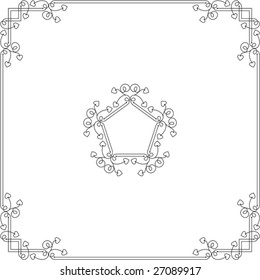 Border, Frame, Center piece designs