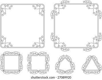Border, Frame, Center piece designs